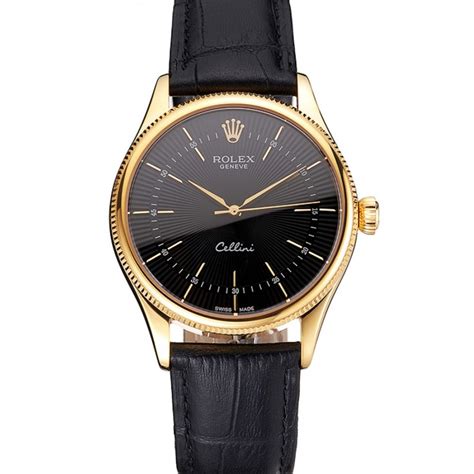 rolex cellini quadrante nero